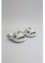   WG500 Köpekbalığı Beyaz Unisex Tam Ortopedik Terlik Shark Slides Cocuk