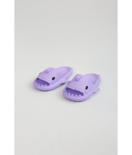   WG500 Köpekbalığı Mor Unisex Tam Ortopedik Terlik Shark Slides