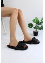   WG500 Köpekbalığı Siyah Unisex Tam Ortopedik Terlik Shark Slides