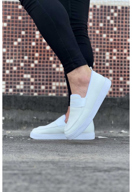  WG061 Beyaz Triko Babet Erkek Casual Ayakkabı