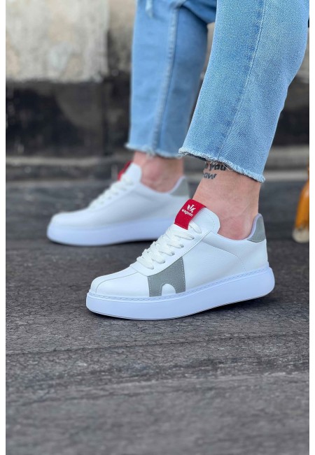  WG040 Beyaz Gri Erkek Casual Ayakkabı