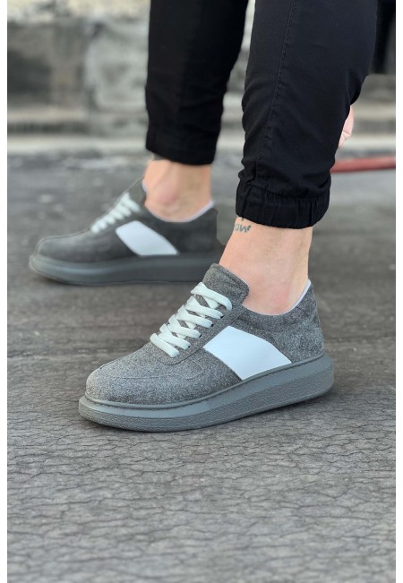  WG011 Gri Süet Erkek Casual Ayakkabı