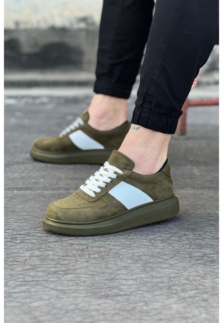  WG011 Haki Süet Erkek Casual Ayakkabı