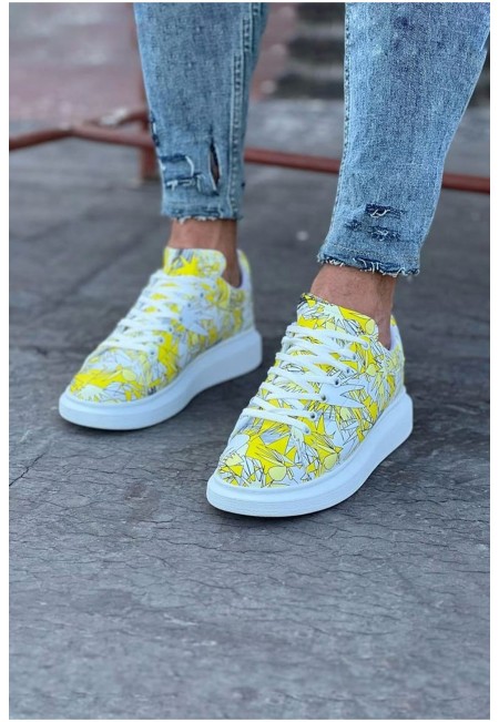  WG501 Sarı Cok Boyalı Erkek Casual Ayakkabı