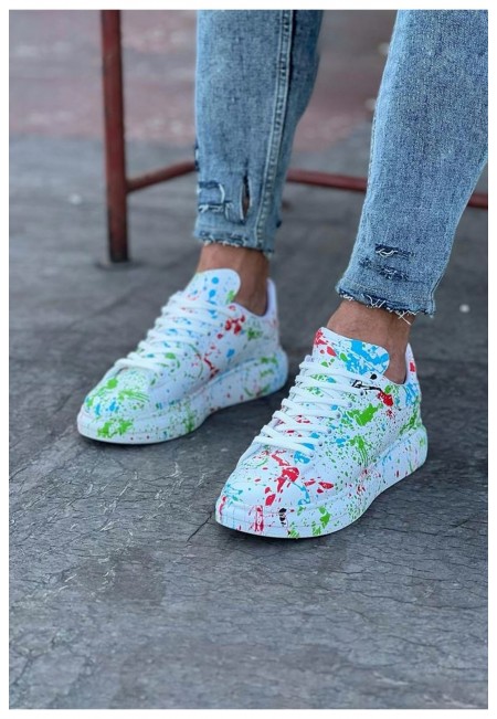  WG501 Yeşil Boyalı Erkek Casual Ayakkabı