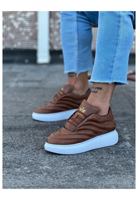  WG094 Taba Cilt Erkek Casual Ayakkabı