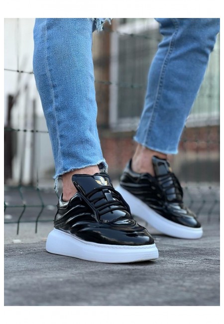  WG094 Siyah Rugan Erkek Casual Ayakkabı