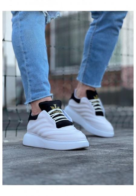  WG094 Beyaz Siyah Erkek Casual Ayakkabı