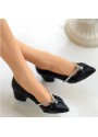 Laura Siyah Cilt Topuklu Ayakkabı