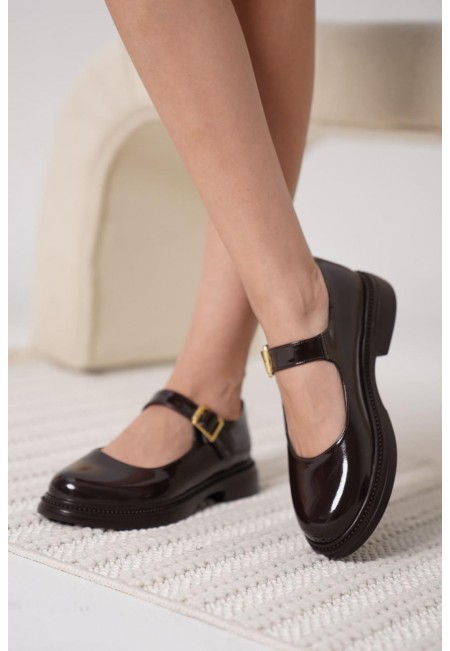 Yokox Kahverengi Rugan Oxford Ayakkabı