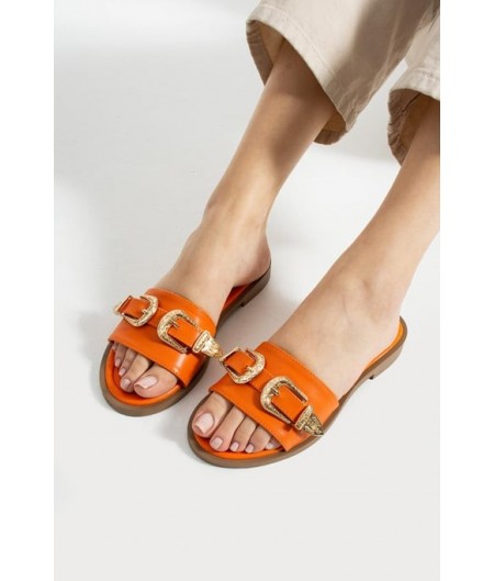 Sene Turuncu Cilt Terlik