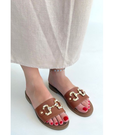 Toha Taba Cilt Tokalı Terlik