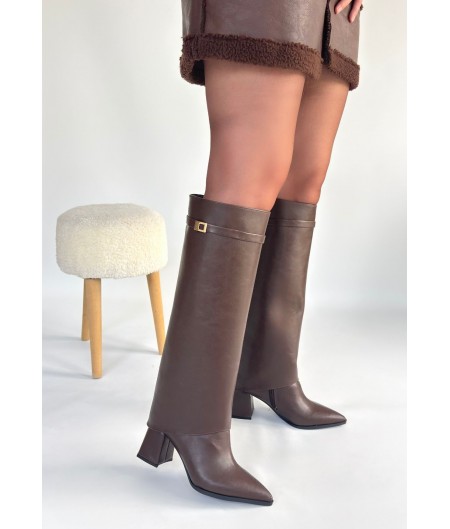 Jike Kahverengi Cilt Tak Çıkar Çizme Jike Kahverengi Cilt Tak Çıkar Çizme