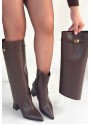 Jike Kahverengi Cilt Tak Çıkar Çizme Jike Kahverengi Cilt Tak Çıkar Çizme