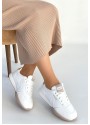 Tawen Beyaz Cilt Bağcıklı Spor Ayakkabı