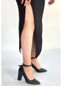 Rity Siyah Cilt Topuklu Ayakkabı Rity Siyah Cilt Topuklu Ayakkabı