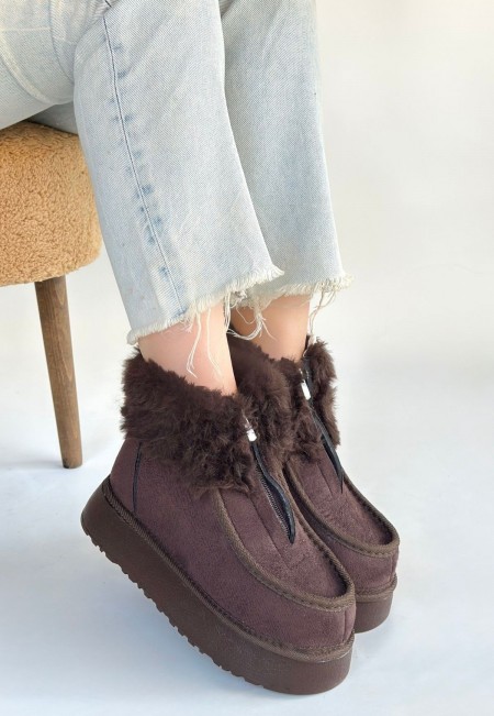 Zinya Kahverengi Süet Bot