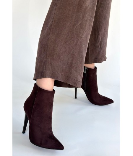 Blan Acı Kahve Süet Topuklu Bot Blan Acı Kahve Süet Topuklu Bot