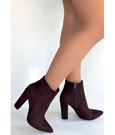 Loora Açık Kahve Süet Topuklu Bot