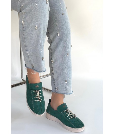 Warte Yeşil Süet Bağcıklı Spor Ayakkabı Warte Yeşil Süet Bağcıklı Spor Ayakkabı