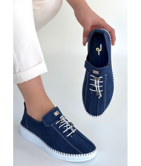 Warte Lacivert Süet Bağcıklı Spor Ayakkabı Warte Lacivert Süet Bağcıklı Spor Ayakkabı