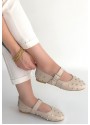 Ritta Bej Cilt Kemerli Babet Ayakkabı
