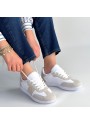 Lunga Beyaz Cilt Bağcıklı Spor Ayakkabı