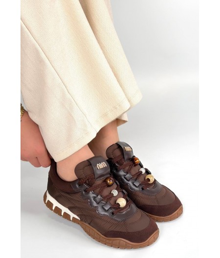 Tues Kahverengi Nubuk Bağcıklı Spor Ayakkabı