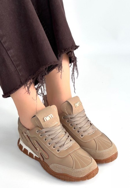 Huer Vizon Nubuk Bağcıklı Spor Ayakkabı