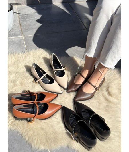 Galye Taba Cilt Topuklu Ayakkabı