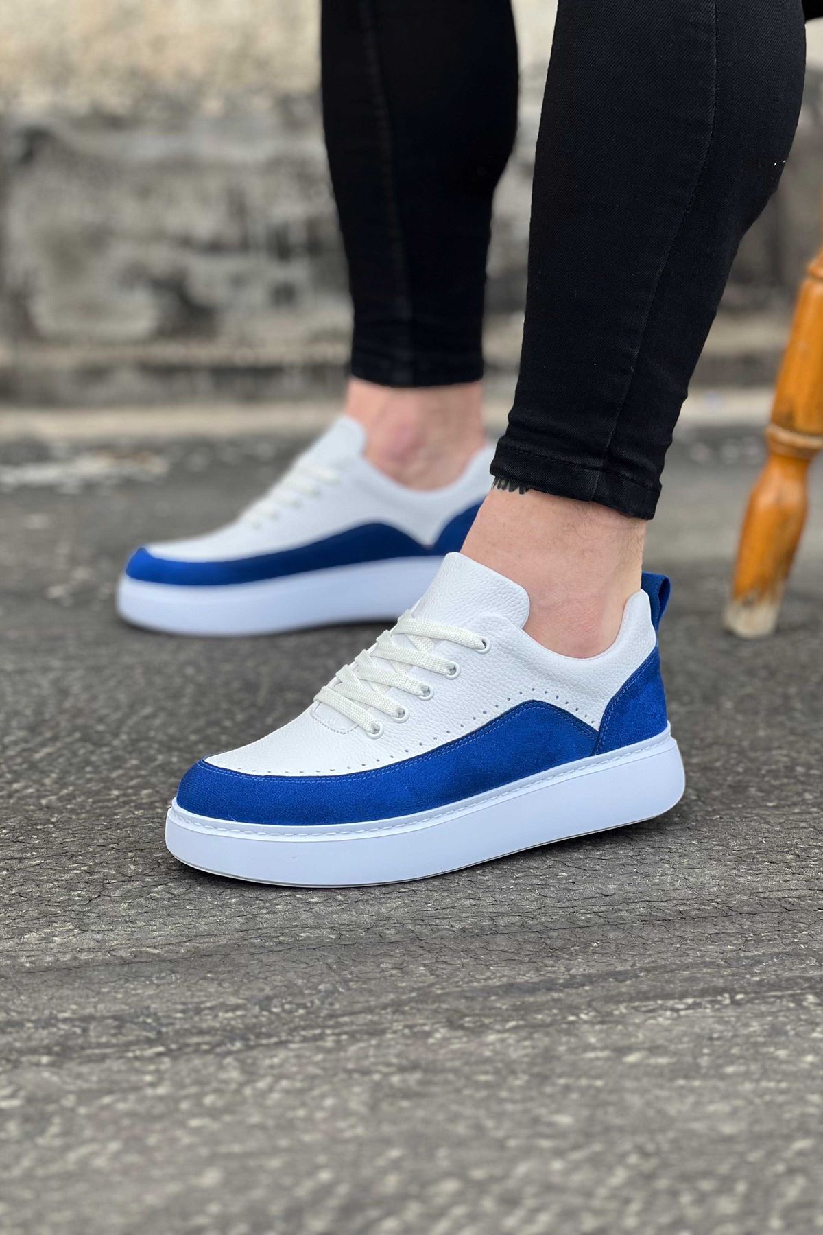 WG162 Beyaz Sax Ortopedik Taban Erkek Casual Ayakkabı