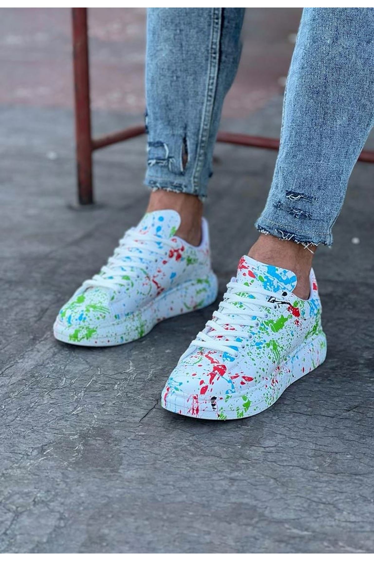 WG501 Yeşil Boyalı Erkek Casual Ayakkabı