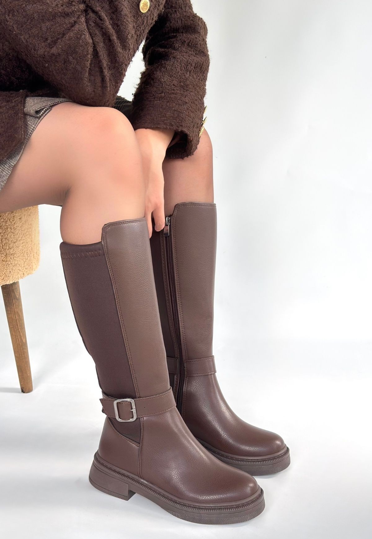 Zinda Kahverengi Cilt Çizme