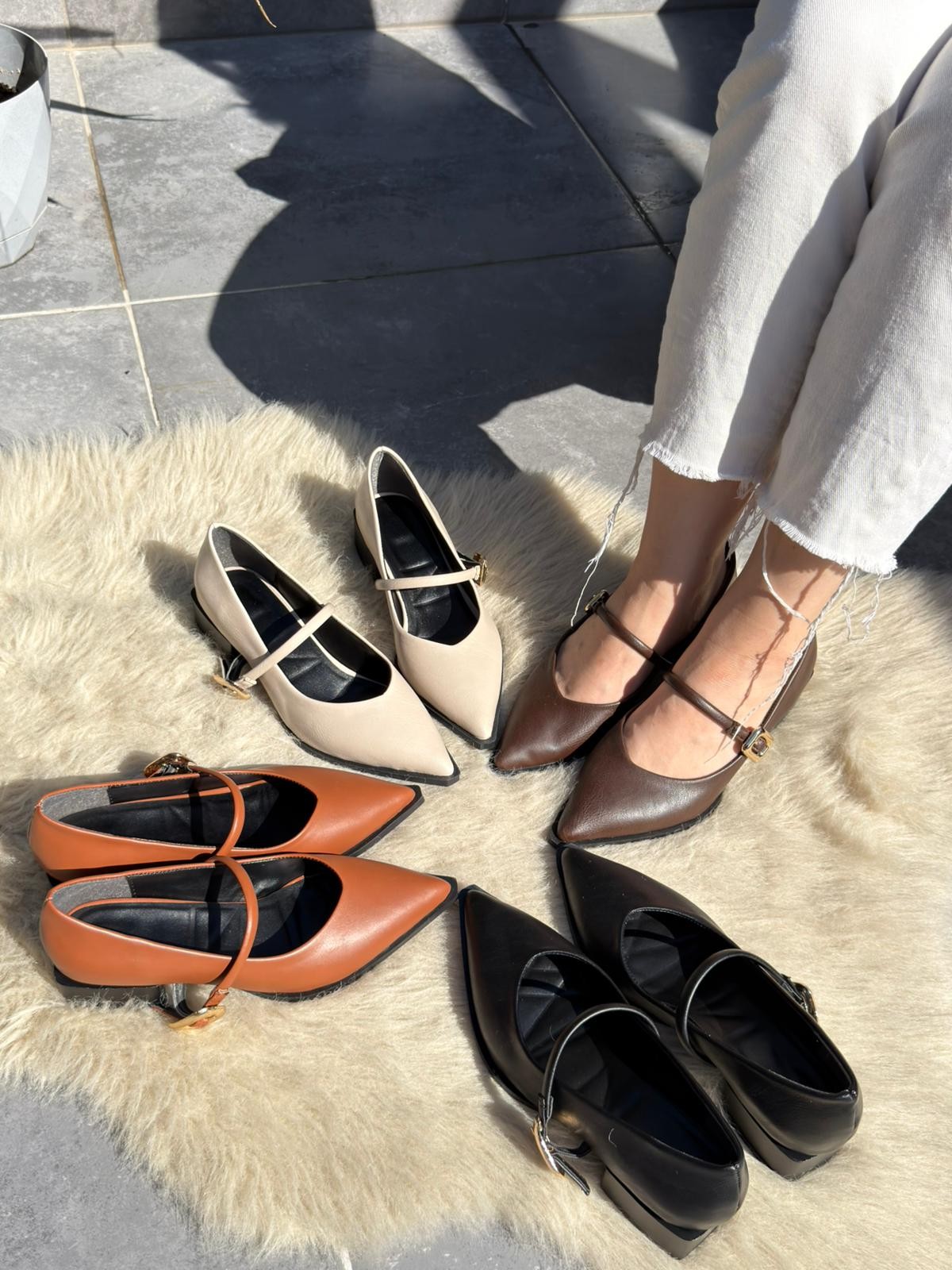 Galye Taba Cilt Topuklu Ayakkabı